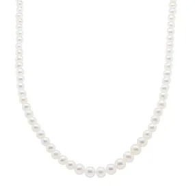 Sterling Silver Graduated Pearl Zelda Strand