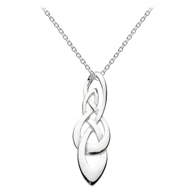 Sterling Silver Shona Celtic Plain Knot Pendant 9277HP