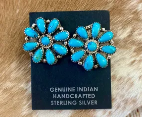 The Turquoise Cluster Earrings