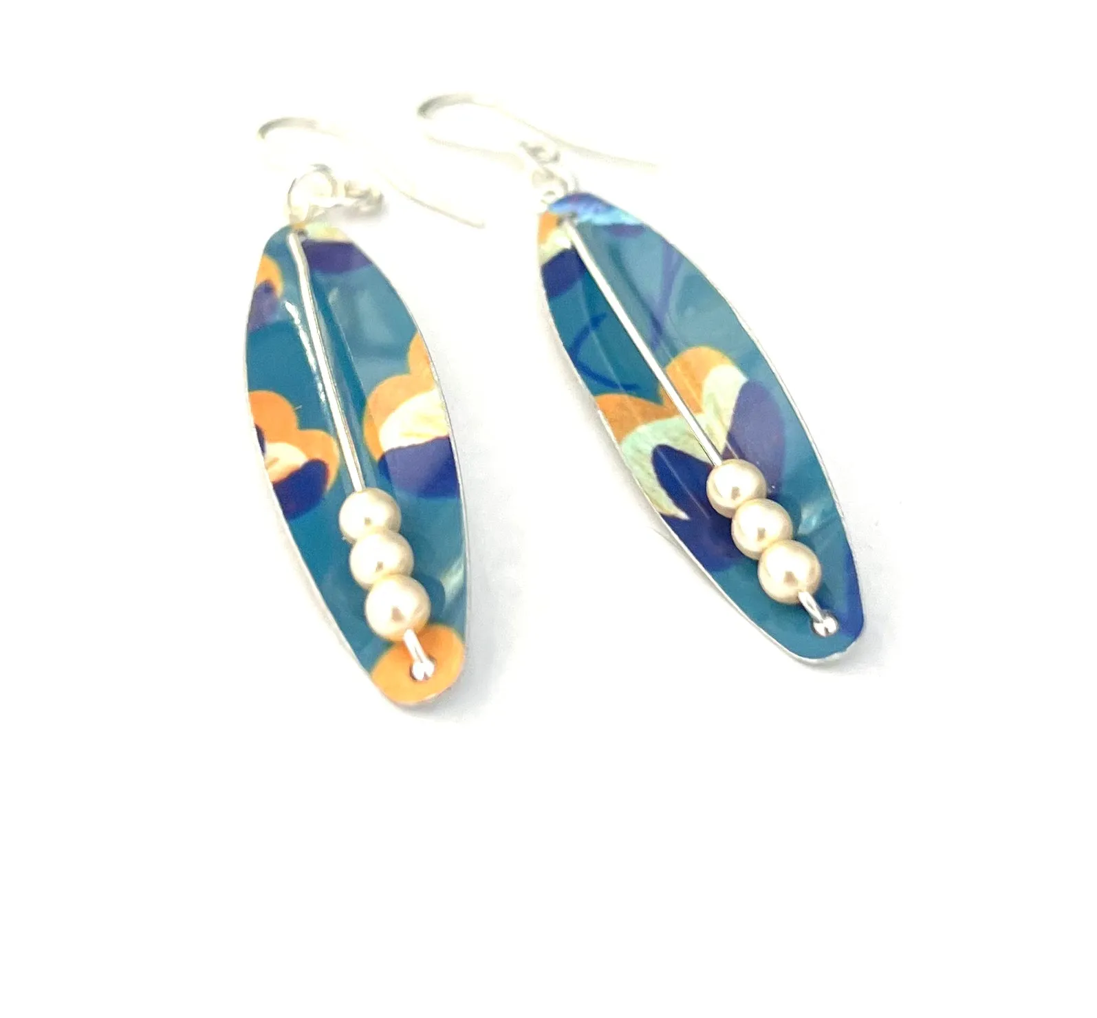 Tulip style pod style Earrings