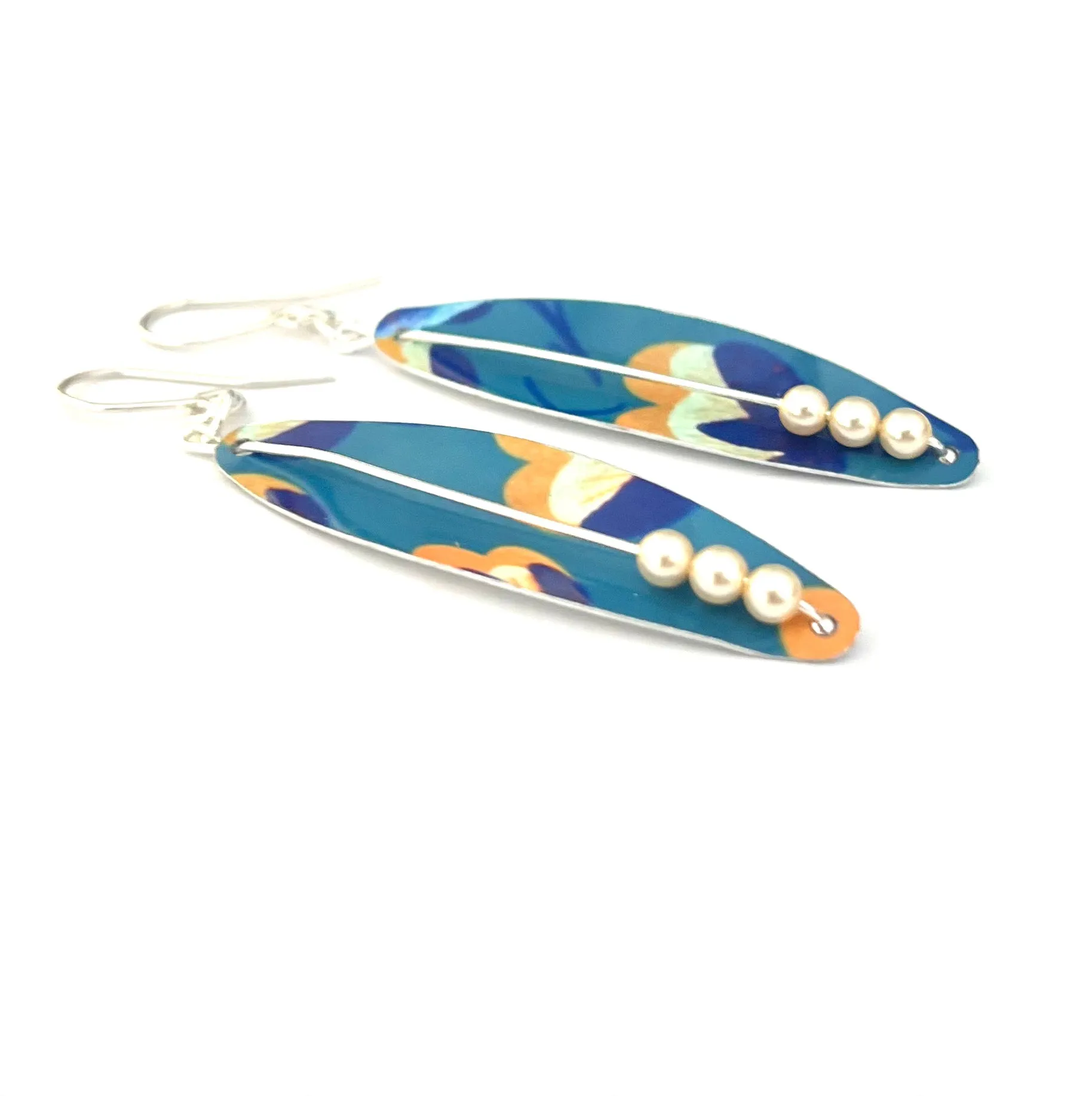 Tulip style pod style Earrings