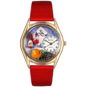 Wine & Cheese Watch Small Gold Style