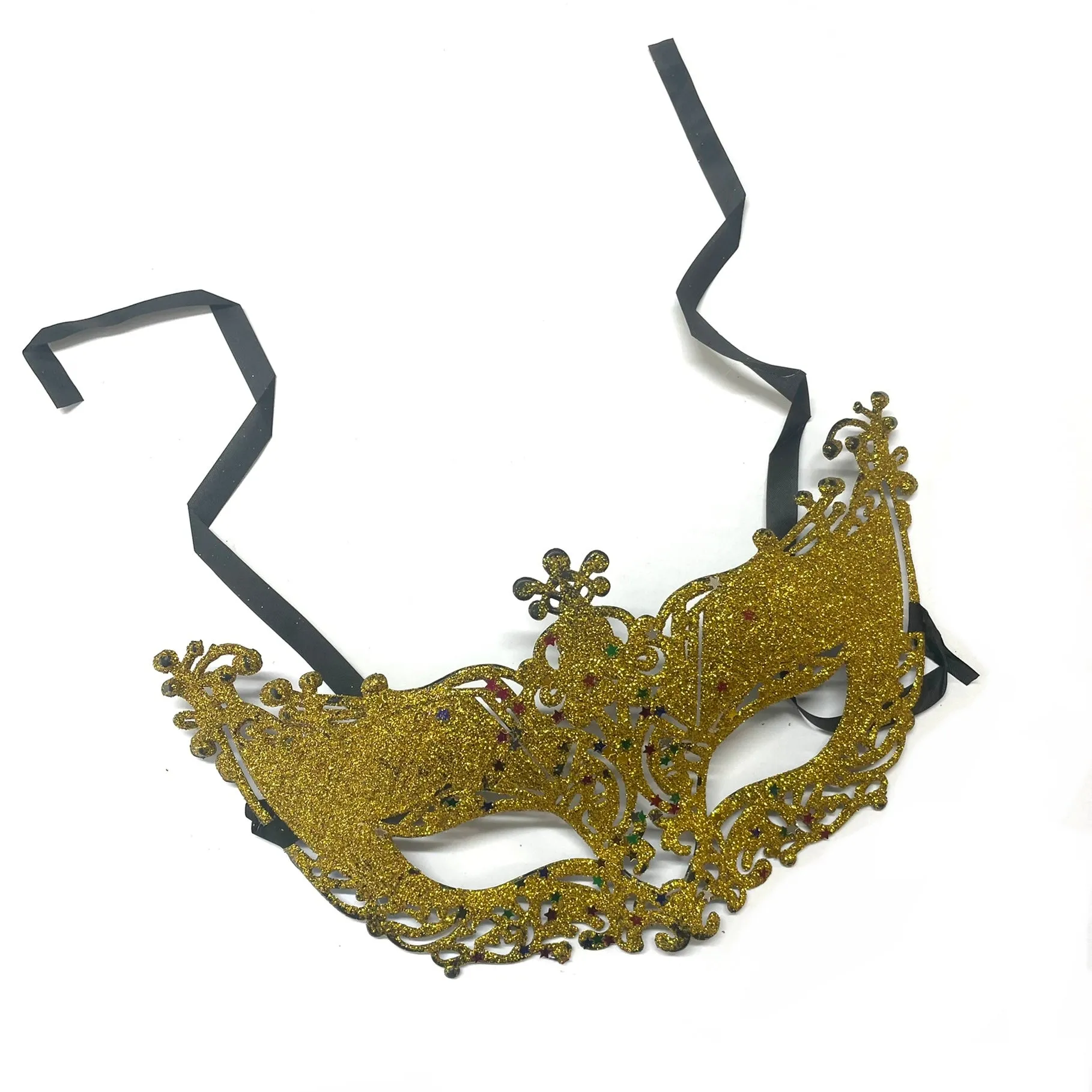 Women Lace Sexy Elegant Masquerade Ball Party Mask - Gold ((Style 5))