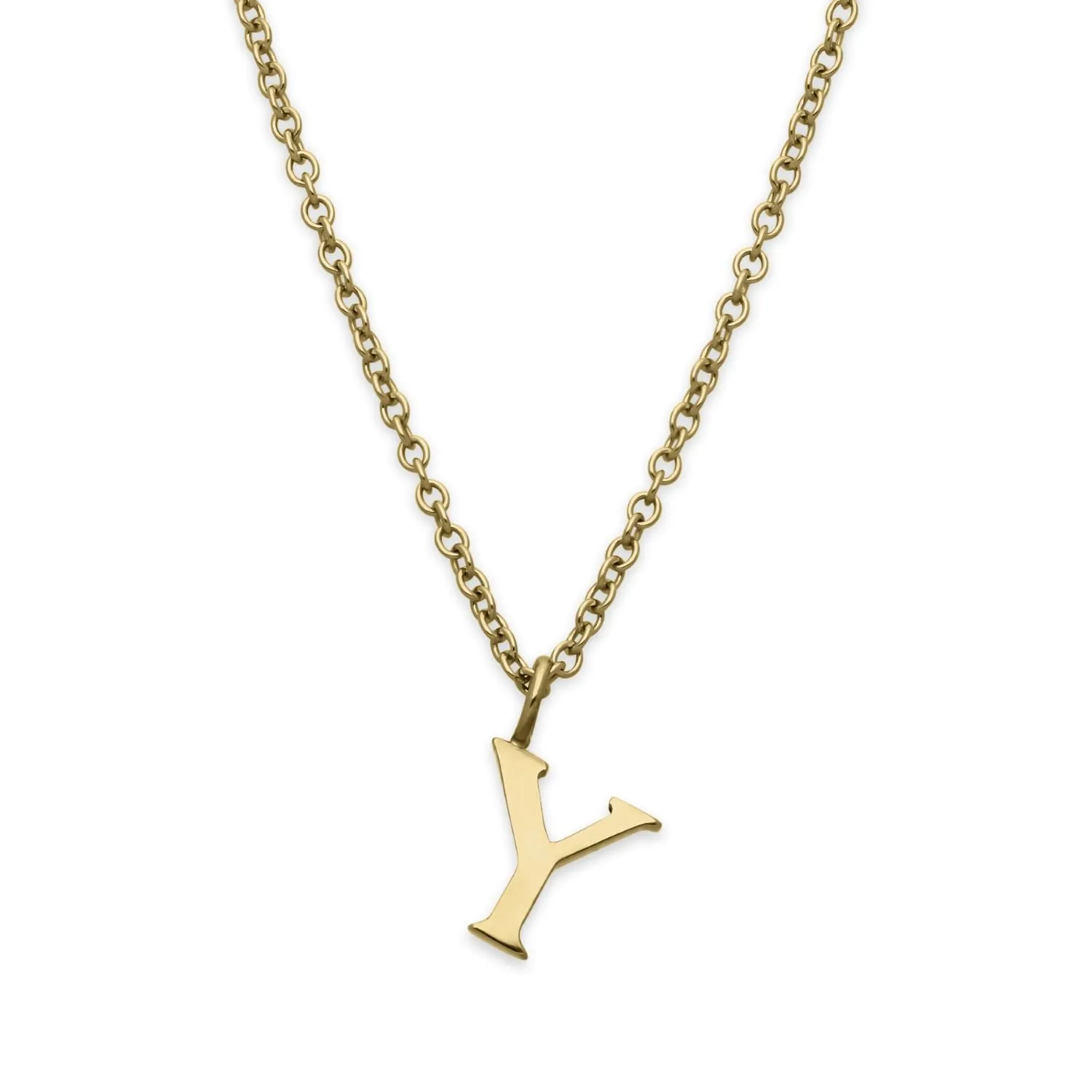 Y Letter Gold Necklace